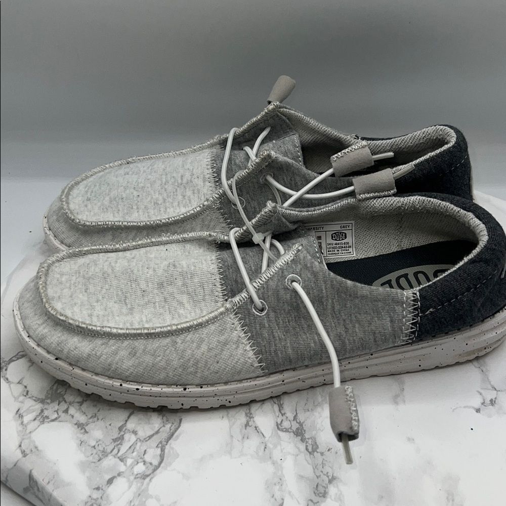 HEY DUDE Wendy Tri Varsity Grey Shoes - Picture 4 of 8